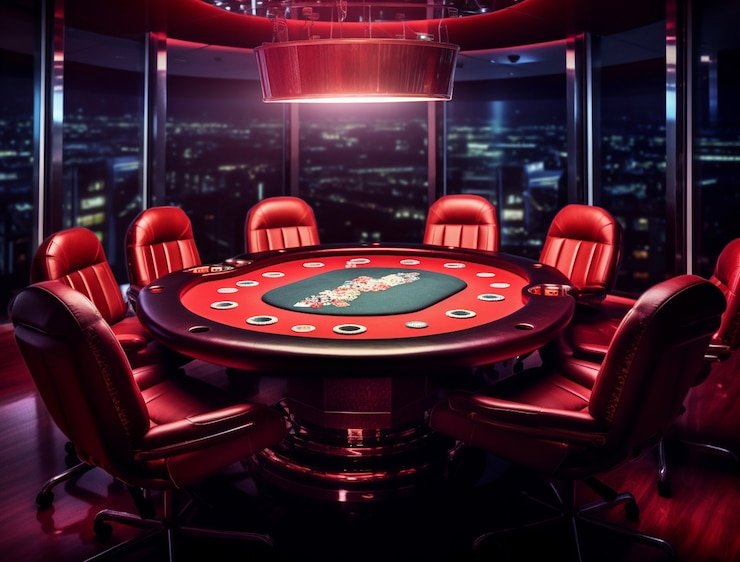 Live dealer blackjack table with multi-camera feed